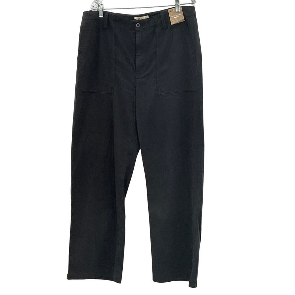 Madewell Low-Slung Baggy Utility Pant Black 32
